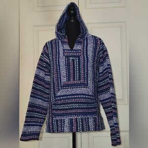 Women's Multicolor Patterned Hooded Jacket